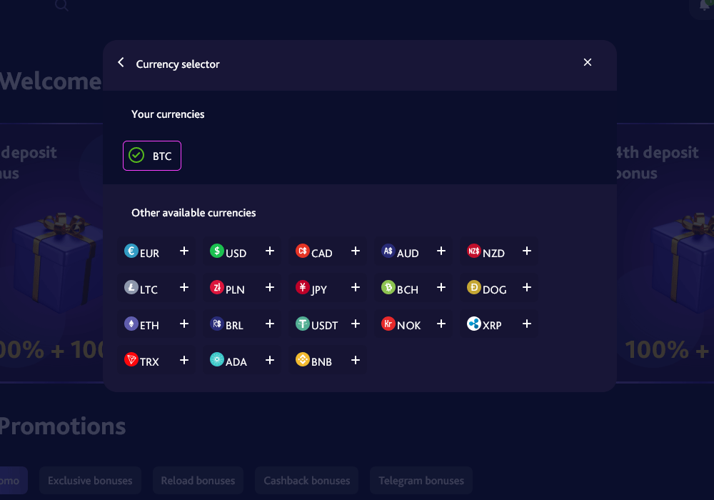 Deposit Options