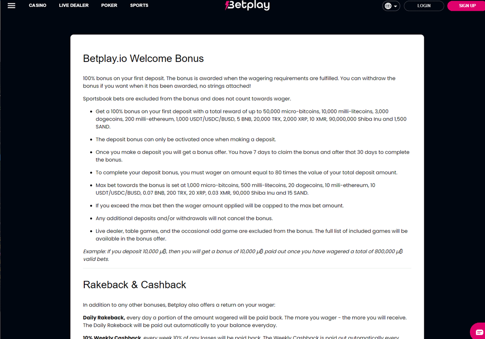 Welcome Bonuses