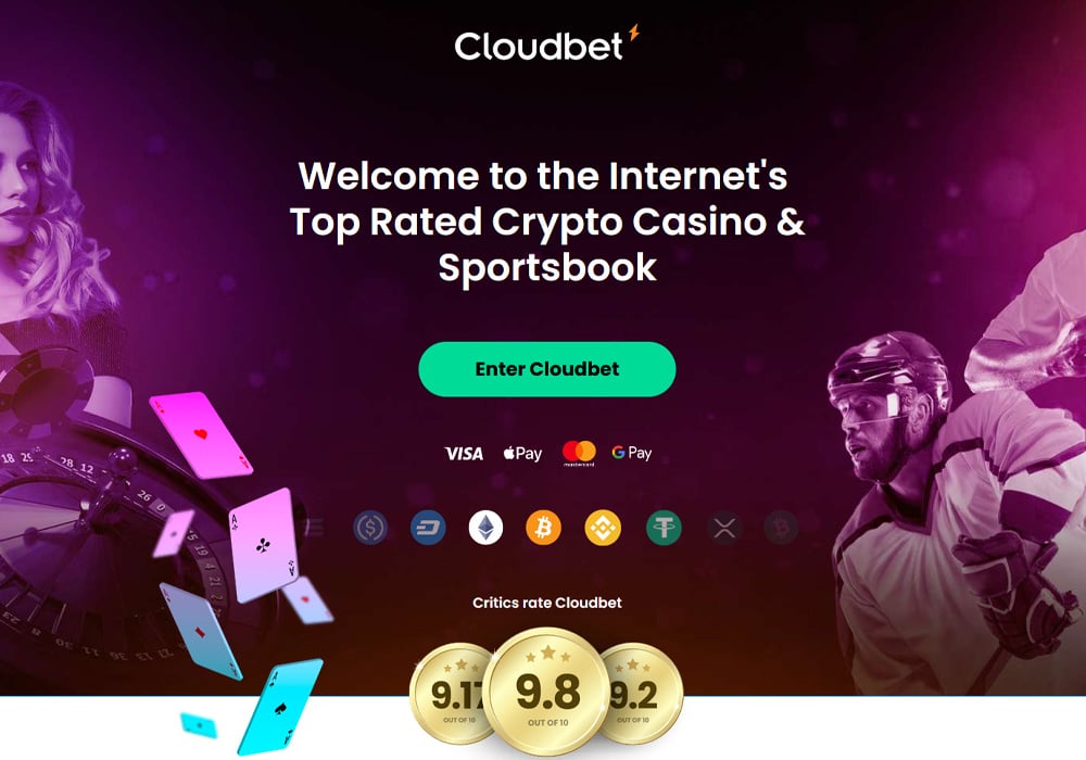 CloudBet is a Top Rated Crypto Casino & Sportsbook