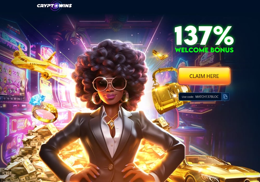 Cryptowins is a great crypto casino with welcome bonus