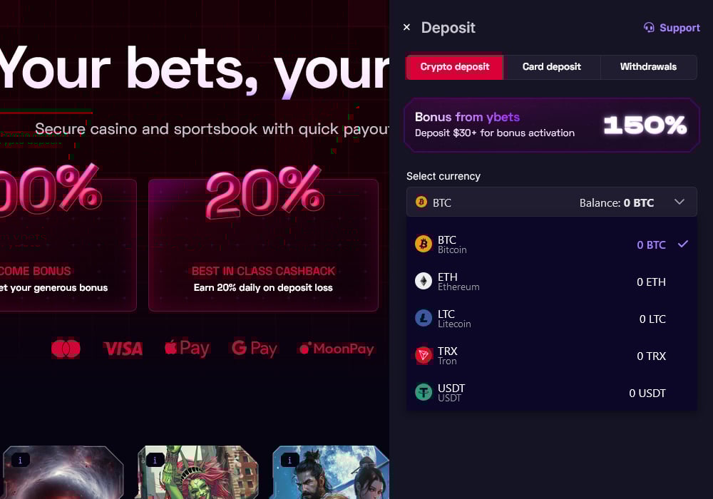 Deposit Methods