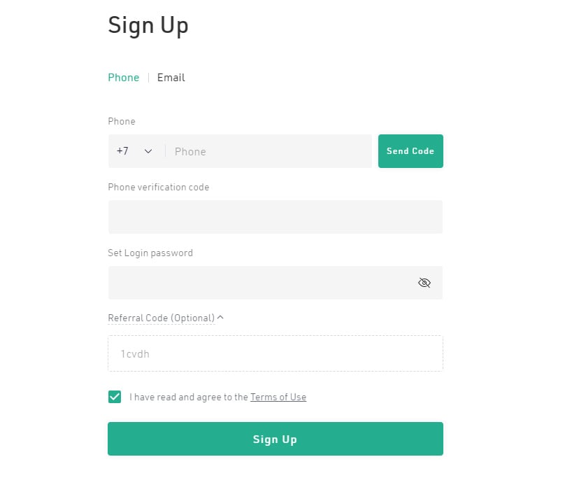 Kucoin Signup